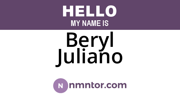 Beryl Juliano
