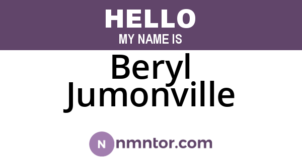 Beryl Jumonville