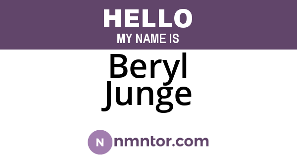Beryl Junge