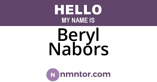 Beryl Nabors