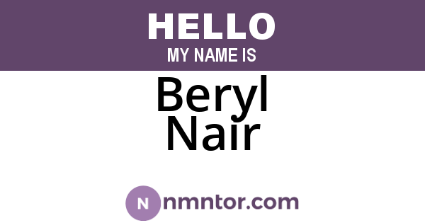 Beryl Nair