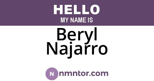 Beryl Najarro