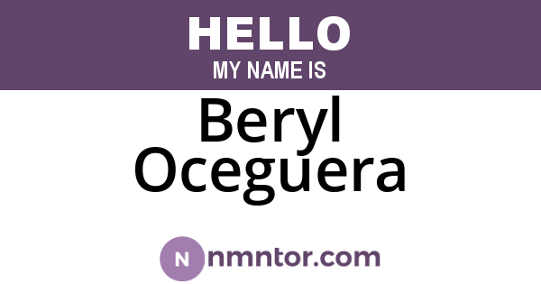 Beryl Oceguera