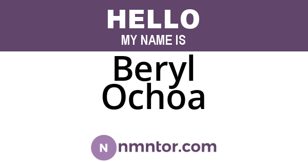 Beryl Ochoa