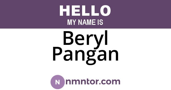Beryl Pangan