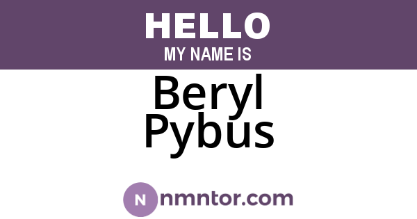 Beryl Pybus