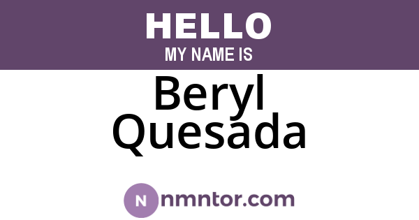 Beryl Quesada