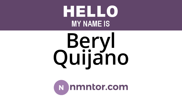 Beryl Quijano