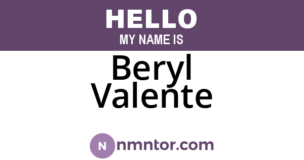 Beryl Valente