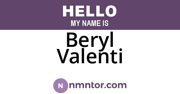Beryl Valenti