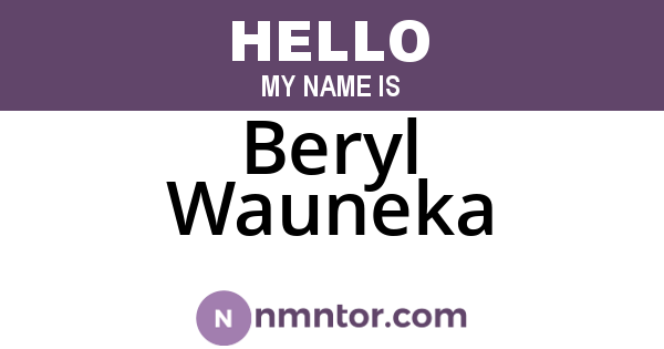 Beryl Wauneka