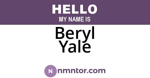 Beryl Yale