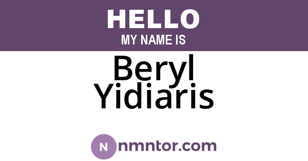 Beryl Yidiaris