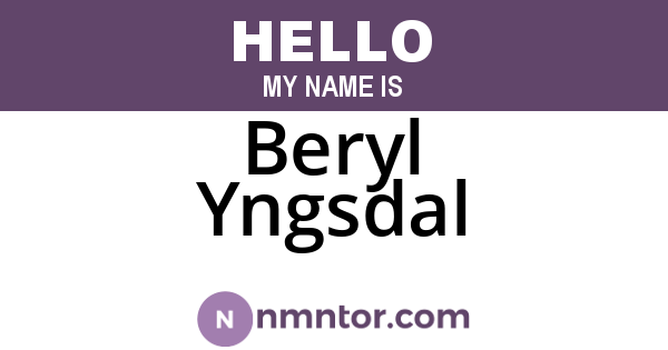 Beryl Yngsdal