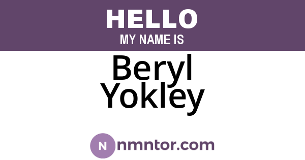 Beryl Yokley