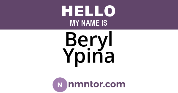 Beryl Ypina