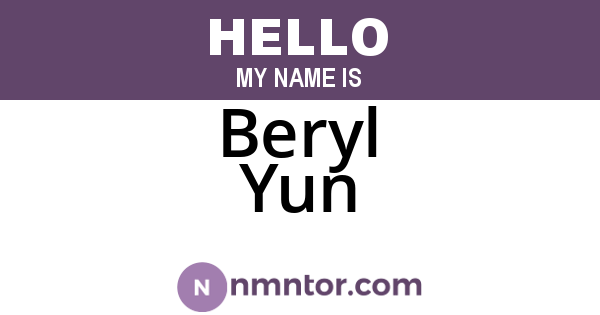 Beryl Yun