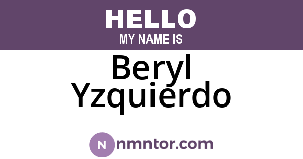 Beryl Yzquierdo