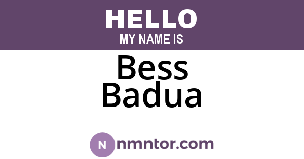 Bess Badua