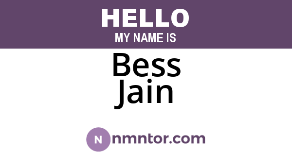 Bess Jain