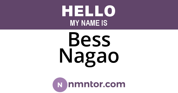 Bess Nagao
