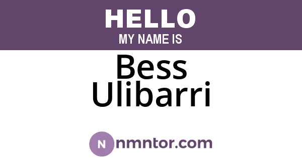 Bess Ulibarri