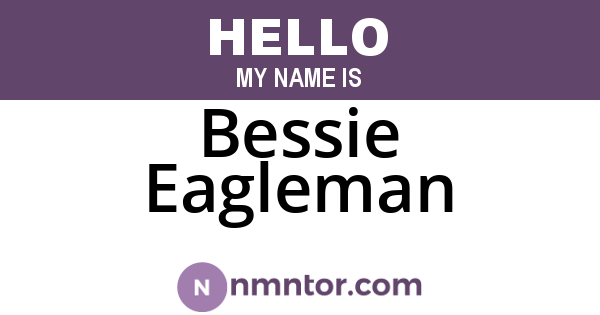 Bessie Eagleman