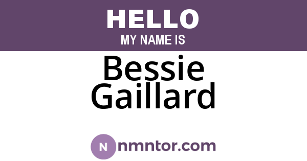 Bessie Gaillard