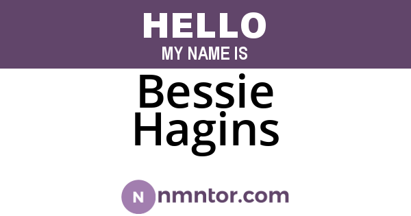Bessie Hagins