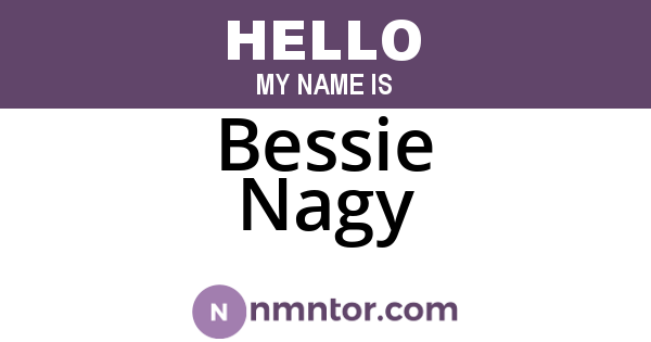 Bessie Nagy