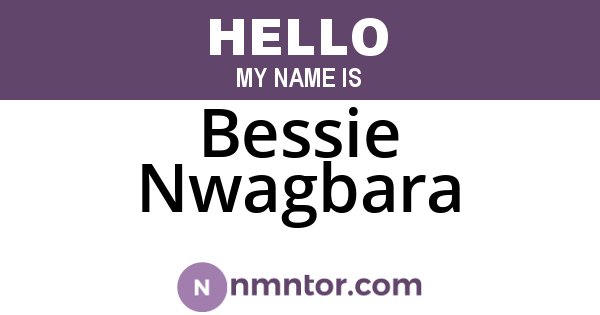Bessie Nwagbara