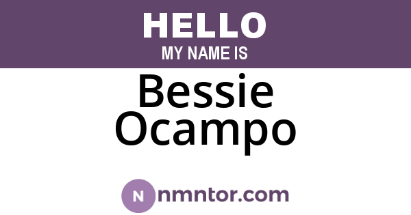 Bessie Ocampo