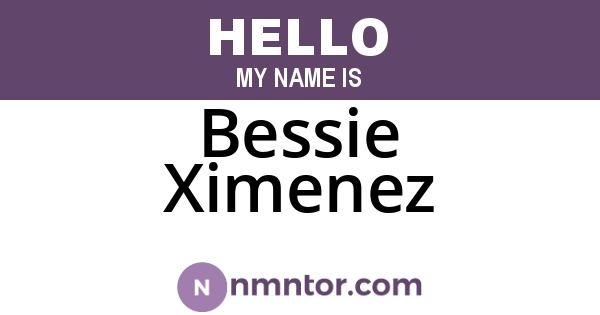 Bessie Ximenez
