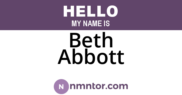 Beth Abbott