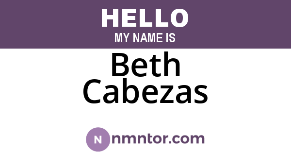 Beth Cabezas