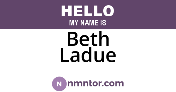 Beth Ladue
