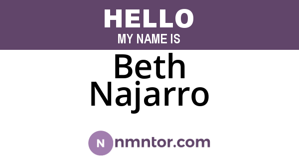 Beth Najarro