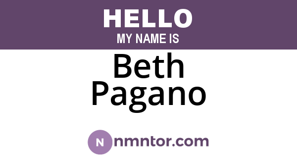 Beth Pagano