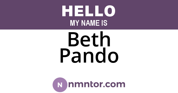 Beth Pando