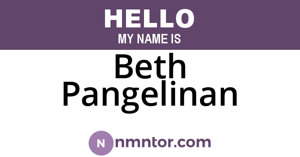 Beth Pangelinan