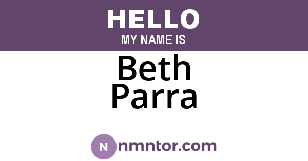 Beth Parra