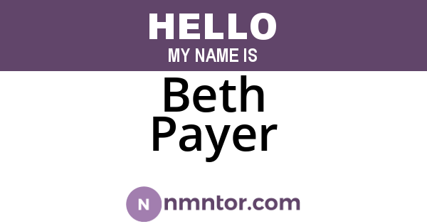 Beth Payer