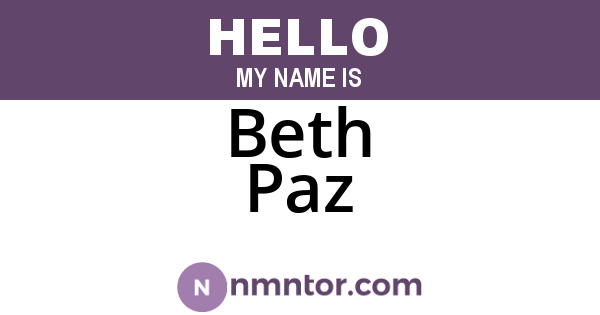 Beth Paz