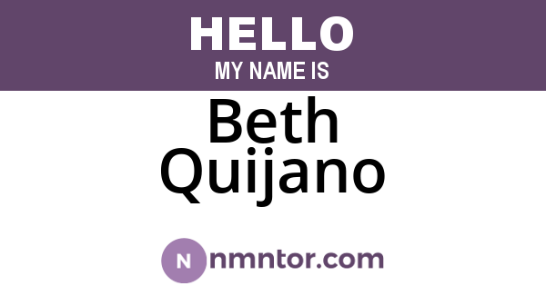Beth Quijano