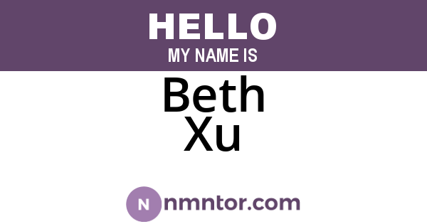 Beth Xu