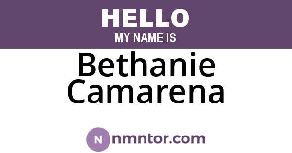 Bethanie Camarena