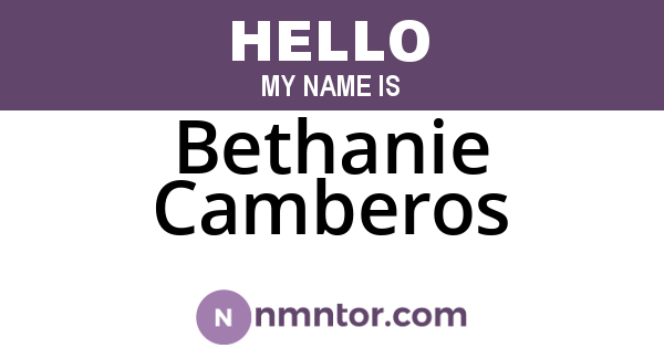 Bethanie Camberos