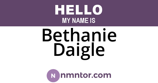 Bethanie Daigle