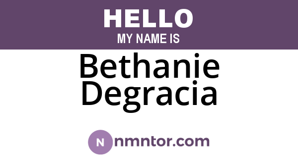 Bethanie Degracia