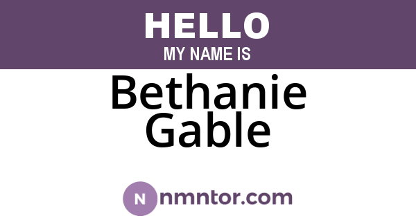 Bethanie Gable